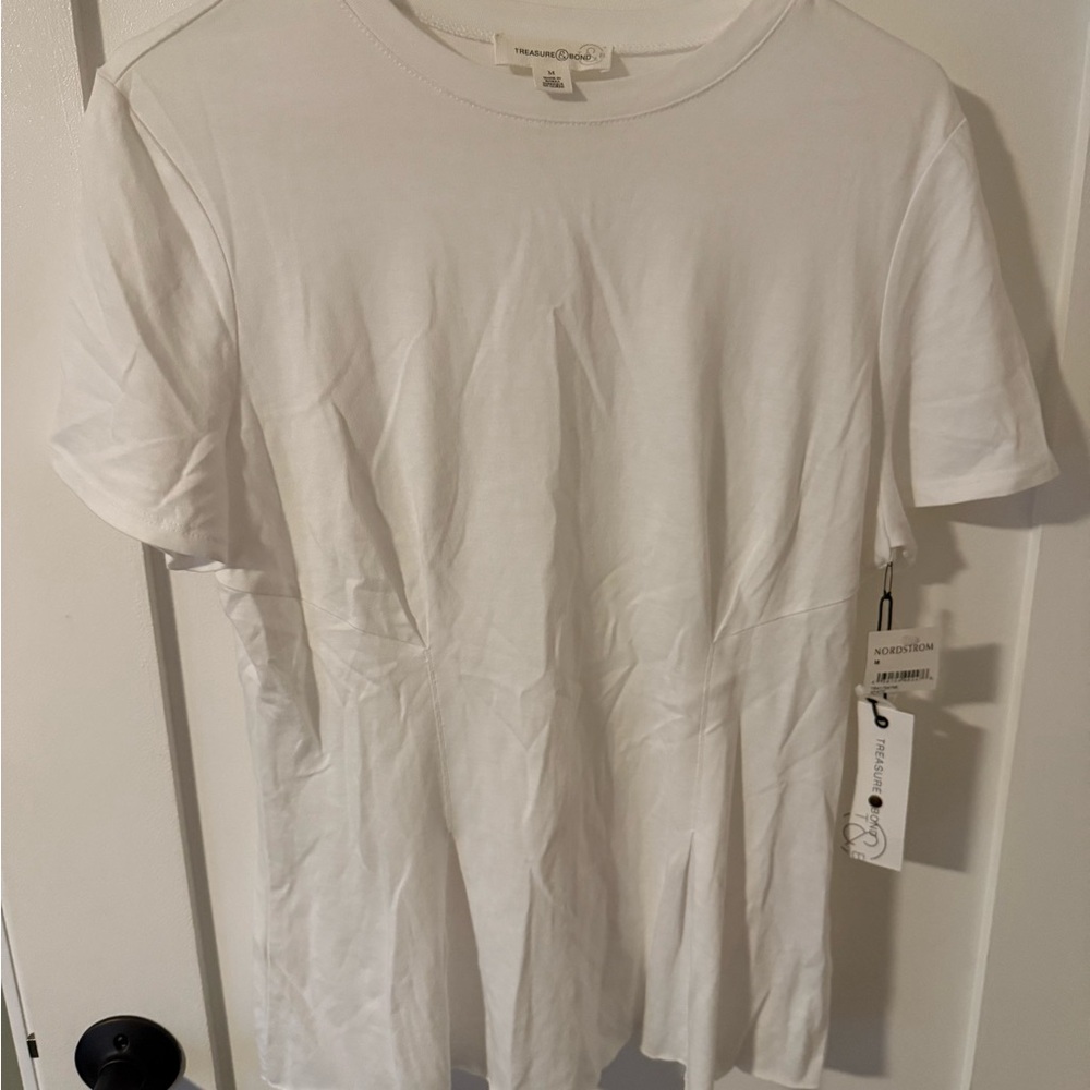 Treasure & Bond Crisp White Short Sleeve Tee